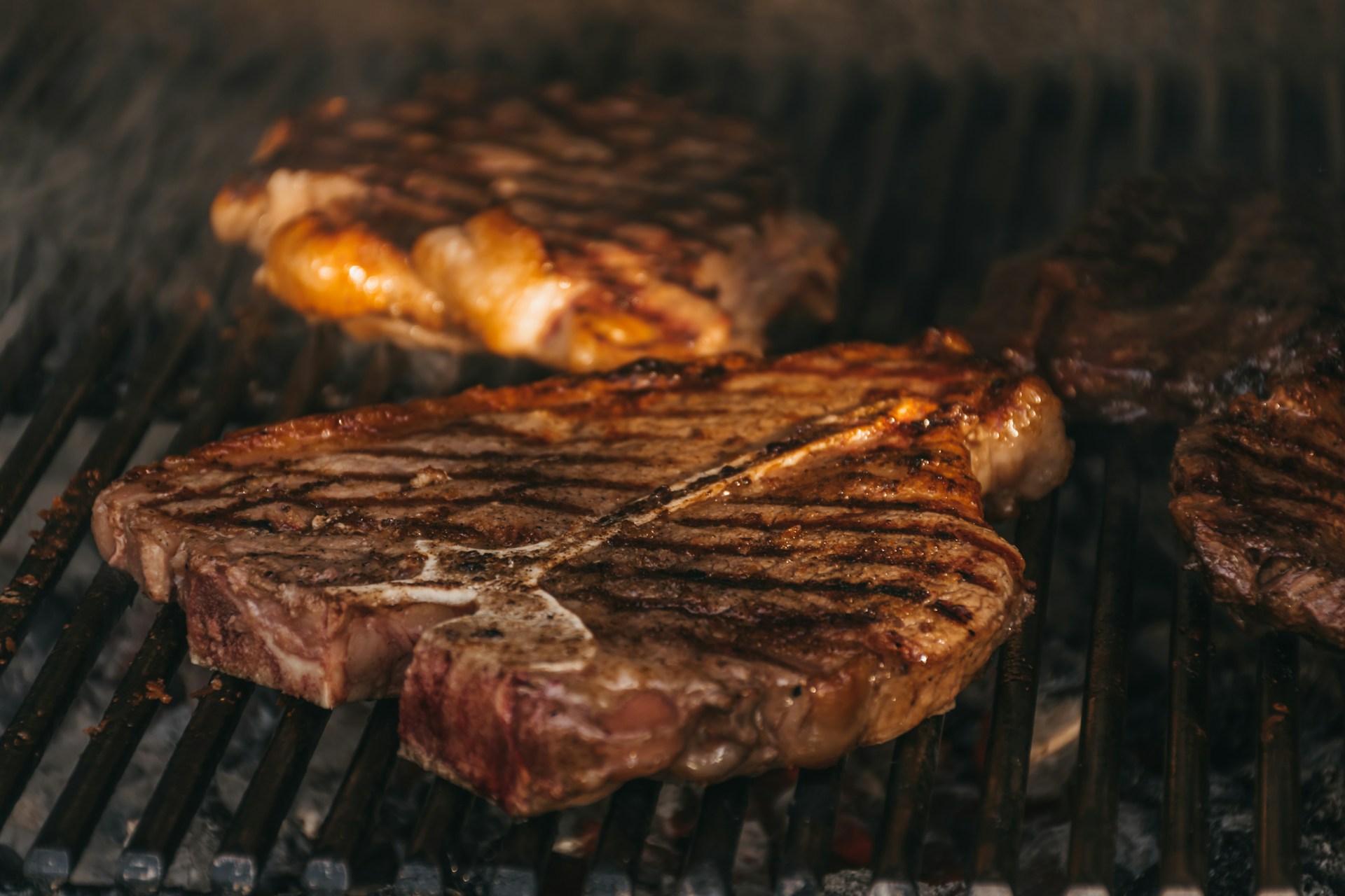 Signature Petit Beef steak on the open grill